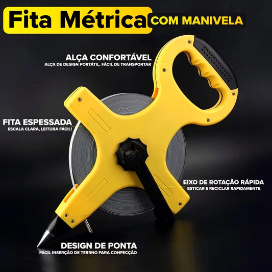 Trena Profissional de Fibra de Vidro 30m ou 50m – Alta Resistência