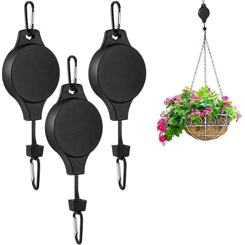 Kit de Gancho Retrátil Para Plantas - Canto do Jardim™