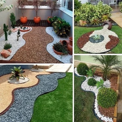 Divisor de Jardim para Grama e Pedra