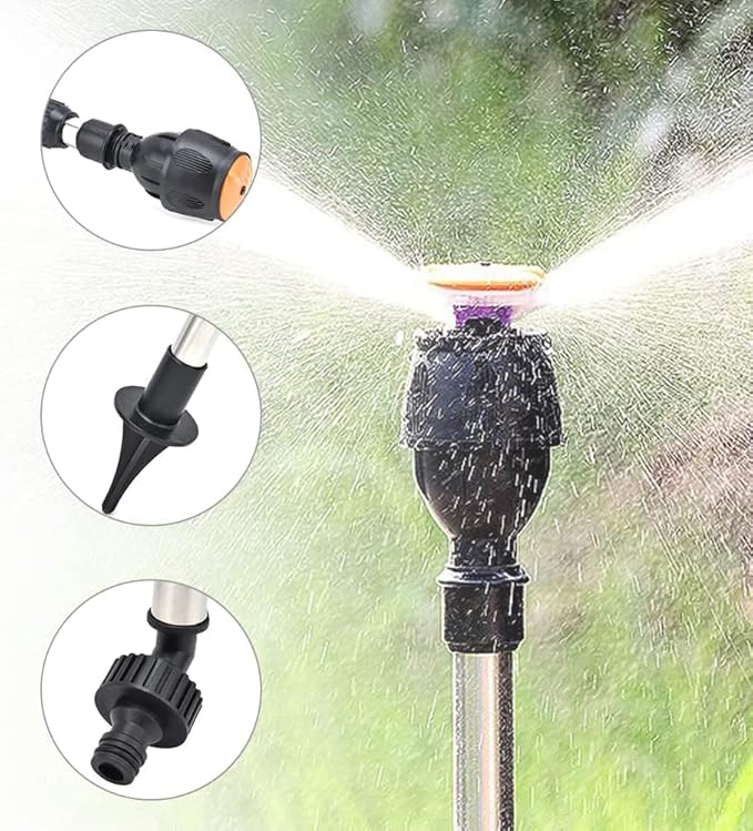 Aspersor Irrigador automático 360 com Tripé - Canto do Jardim™