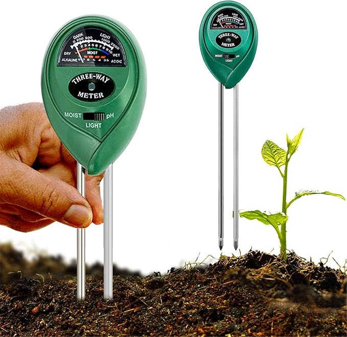 Medidor de Ph Solo 3 em 1 - Sensor de Umidade Canto do Jardim