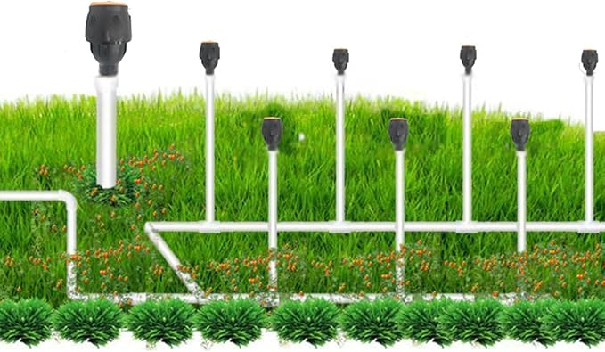 Aspersor Irrigador automático 360 com Tripé - Canto do Jardim™