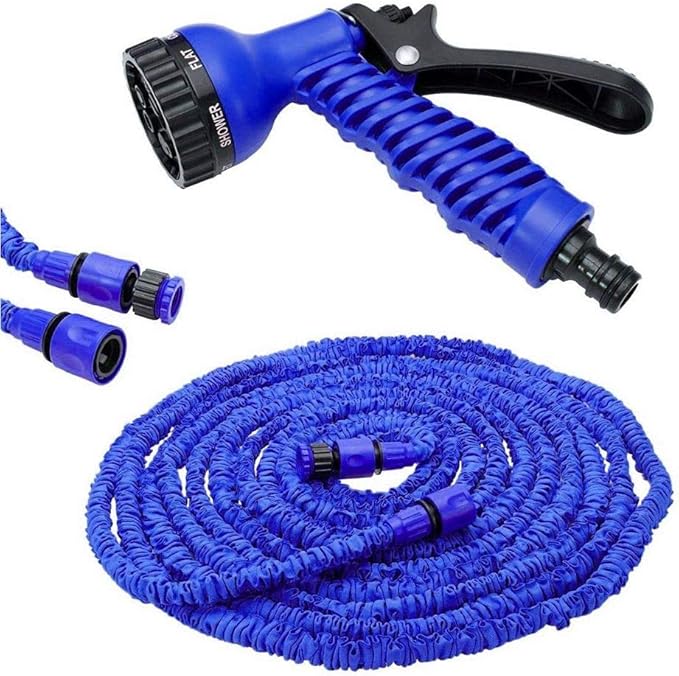 Mangueira De Alta Pressão Expansiva e bico ajustável com 7 modos - Canto do Jardim™