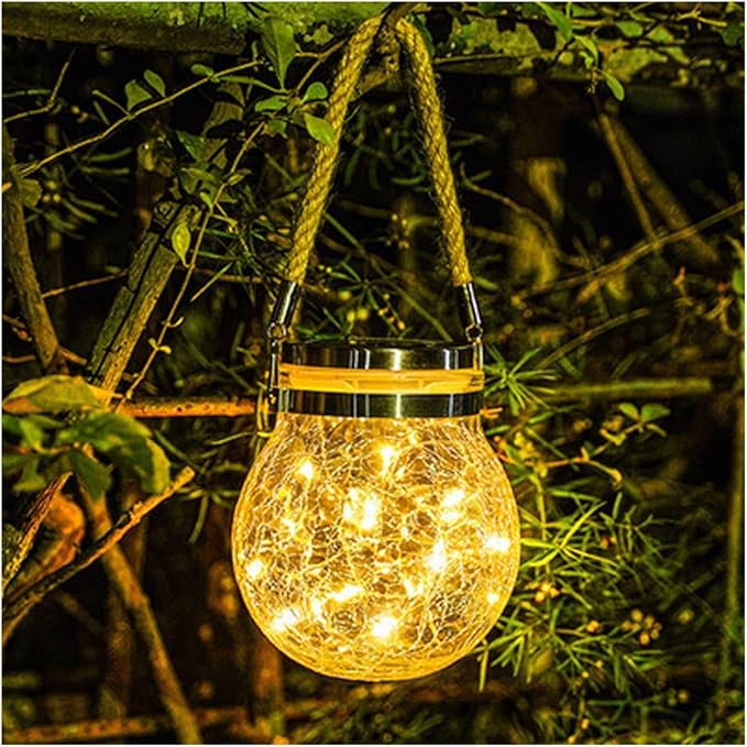 Luminária Suspensa Solar Impermeável Decorativa - Canto do Jardim