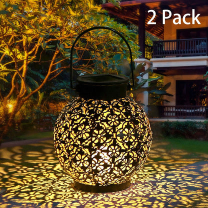 Luminária Candeeiro Solar com LED Decorativo à Prova de Água - Canto do Jardim