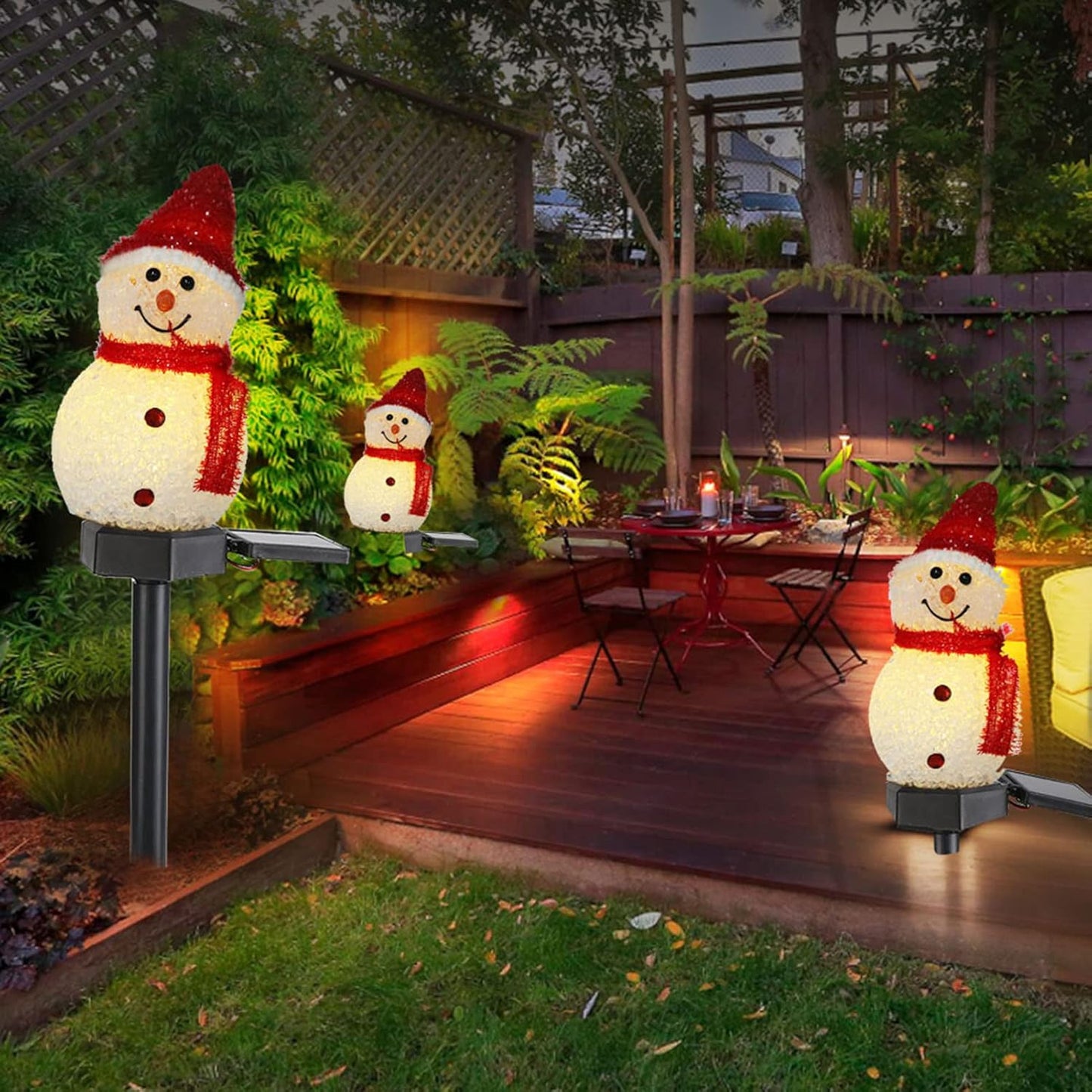 Luminária LED Solar De Natal Decorativo - Canto do Planto™️
