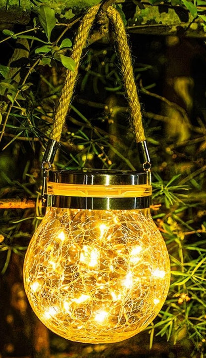 Luminária Suspensa Solar Impermeável Decorativa - Canto do Jardim