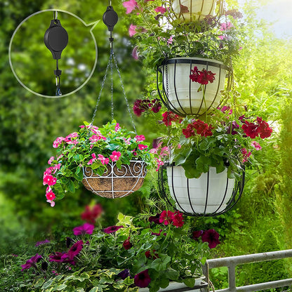 Kit de Gancho Retrátil Para Plantas - Canto do Jardim™