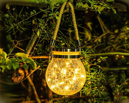 Luminária Suspensa Solar Impermeável Decorativa - Canto do Jardim