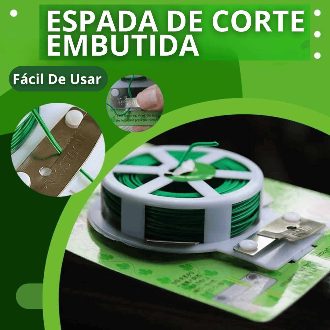 Rolo 50 metros De Ligação Para suportes de Plantas multifuncional Ecológico - Canto do Jardim™ (Compre 1, Leve 2)