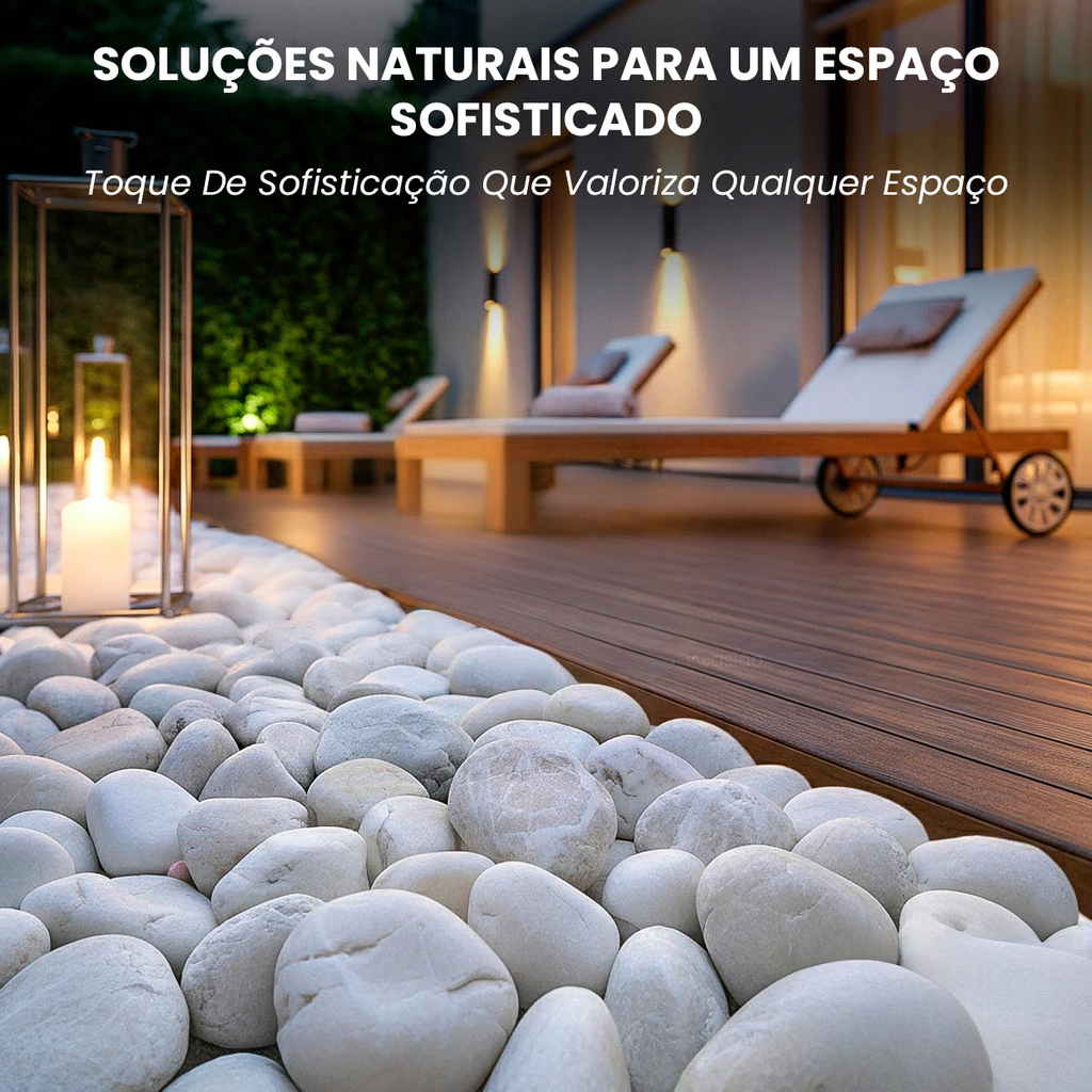 Pedra Branca para Jardim e Paisagismo