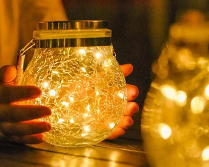 Luminária Suspensa Solar Impermeável Decorativa - Canto do Jardim