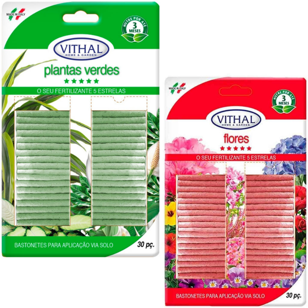 Bastonetes Fertilizantes para Plantas – Kit 30 Unidades