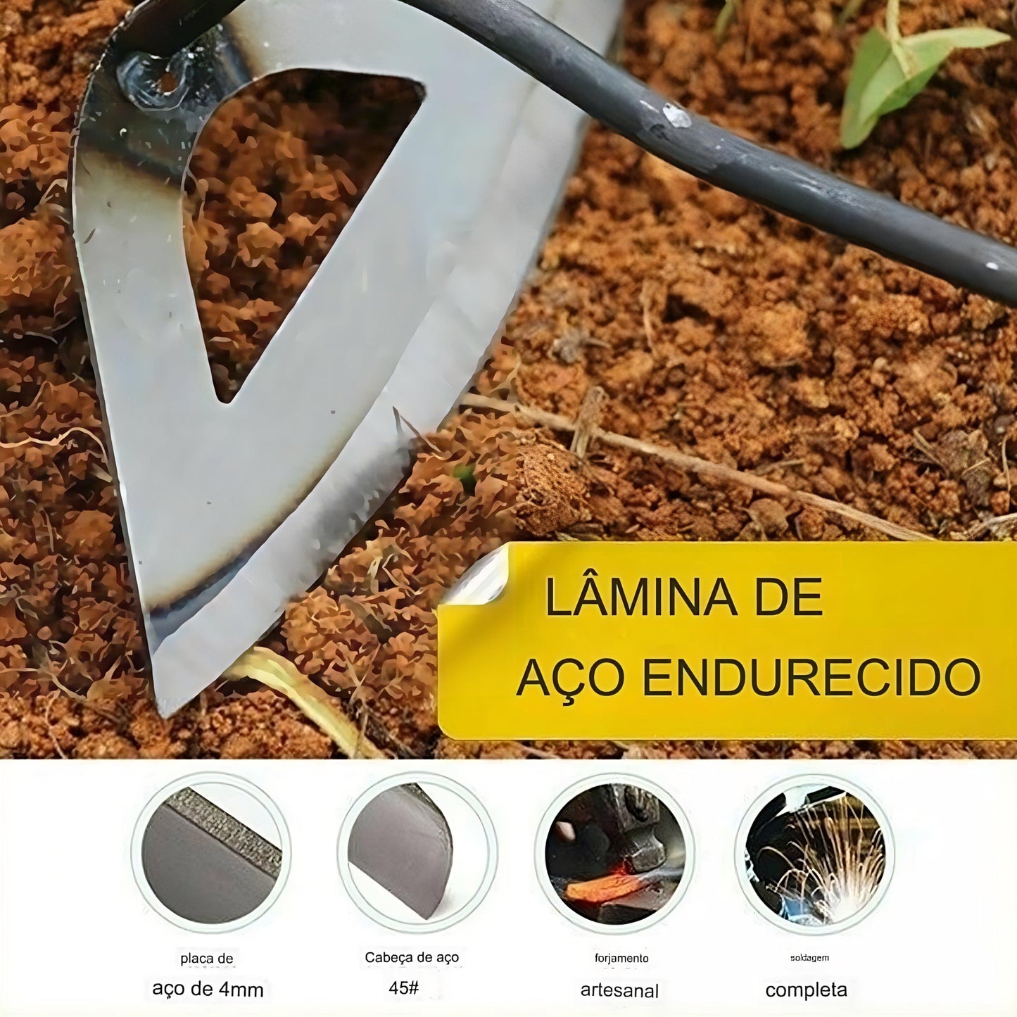 Enxada Para Remoção 10x Mais Preciso e Fácil - Canto do Jardim™