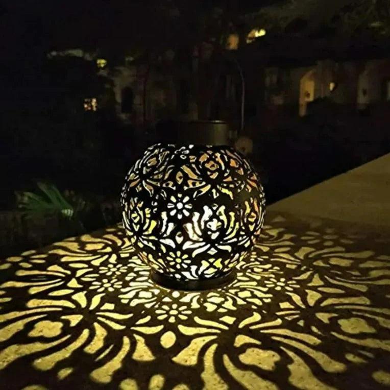 Luminária Candeeiro Solar com LED Decorativo à Prova de Água - Canto do Jardim