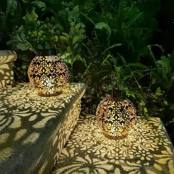 Luminária Candeeiro Solar com LED Decorativo à Prova de Água - Canto do Jardim