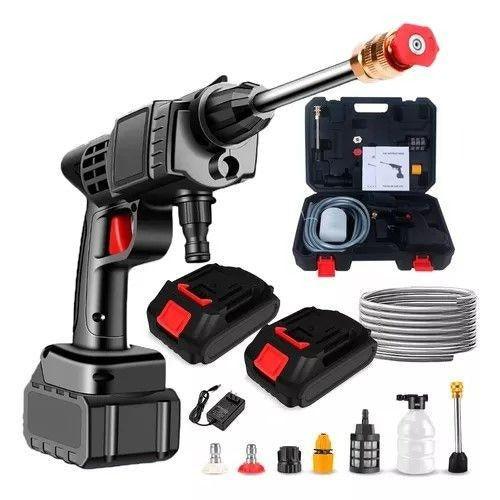 Lavadora portátil de alta pressão Recarregável (2 Baterias inclusas!) Canto do Jardim