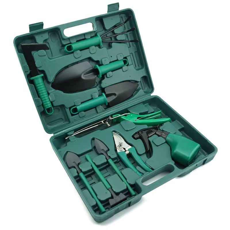 Kit Ferramentas de Jardinagem com Maleta – 10 Peças