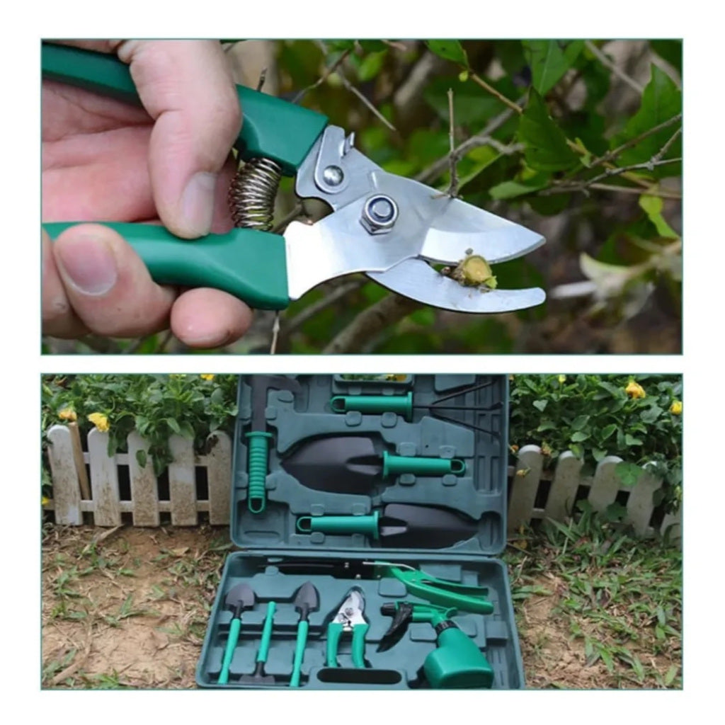 Kit Ferramentas de Jardinagem com Maleta – 10 Peças